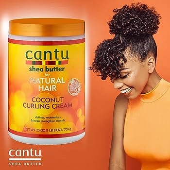 Cantu Shea Butter Coconut Curling Cream for Natural Hair - 709 gm