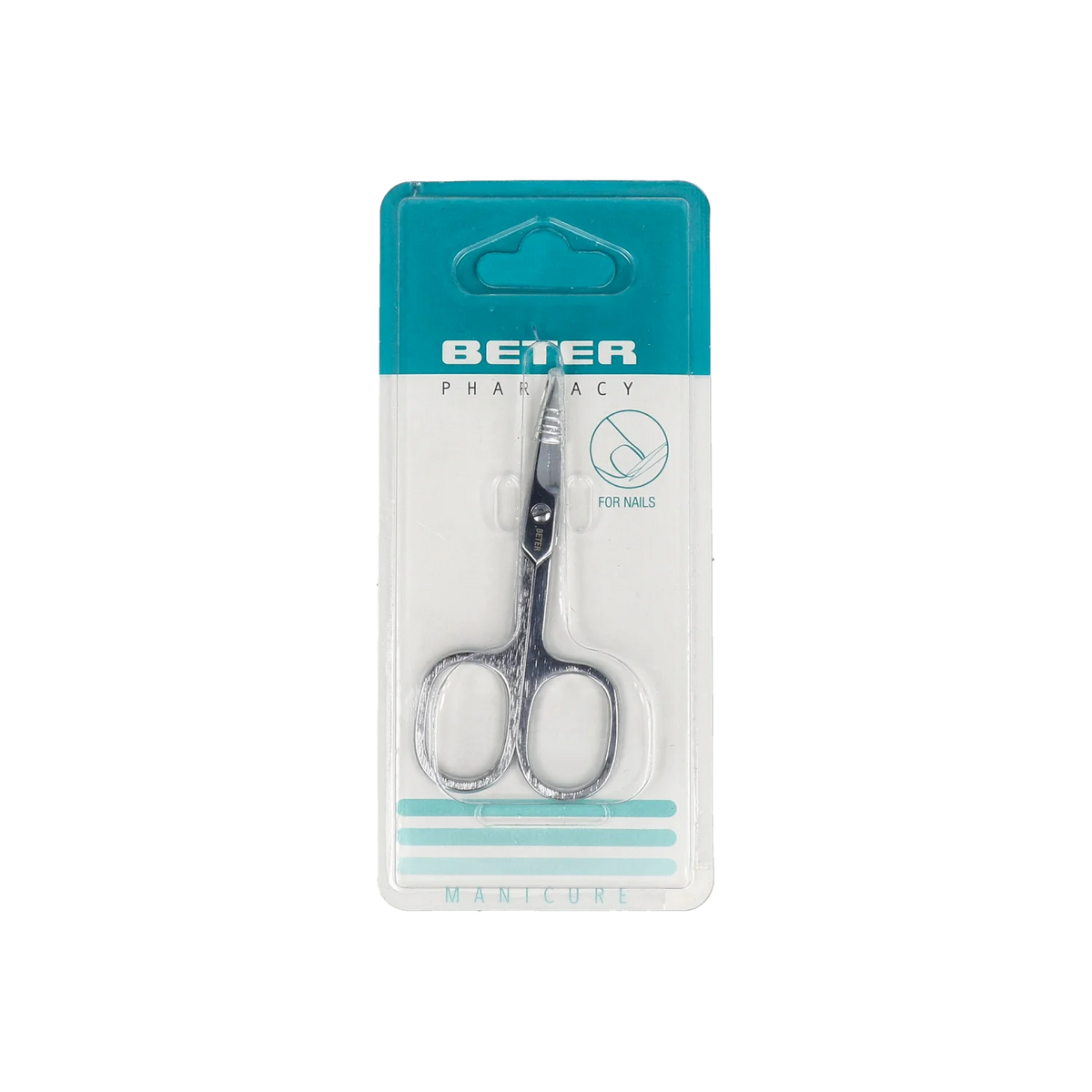 Beter Curved Nail Scissors - بيتر مقص اظافر بالكروم ذات طرف منحنى