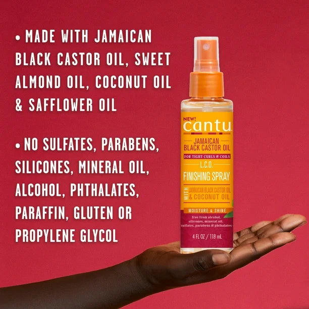 Cantu Jamaican Black Castor Oil Finishing Spray Moisture & Shine - 118ml