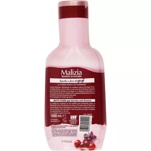 Malizia Bath-Foam - Goji Berries & Flowers - 1000ml