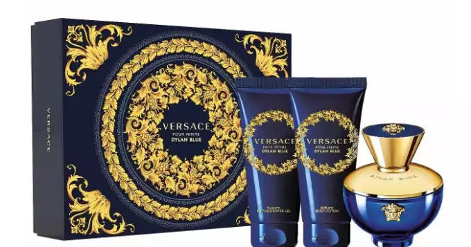 Versace Pour Femme Dylan Blue Gift Set - EDP 50ML - Body Lotion ML - Shower Gel 50ML