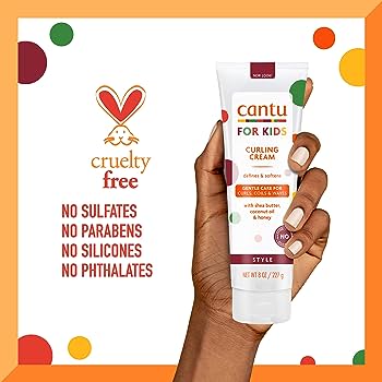 Cantu Curling Cream For Kids with Shea Butter, Coconut Oil & Honey -227g