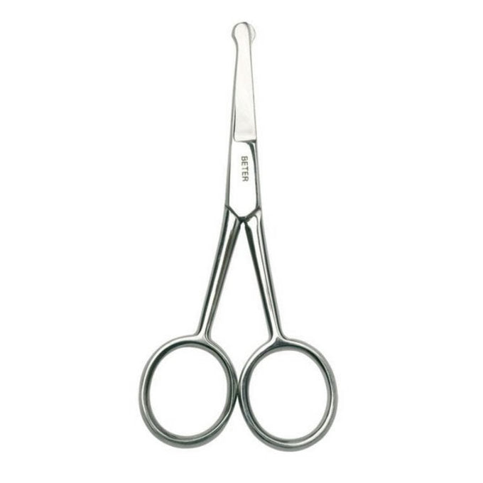 Beter Curved Manicure Nail Scissors, Stain Steel - بيتر مقص من الاستانلس لتزيين الأطفال والرجال والعناية بالأنف والأذنيين