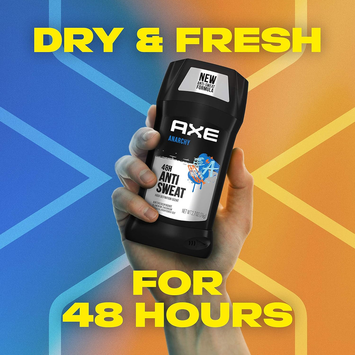 AXE Anarchy Anti Sweet Antiperspirant Deodorant Stick For Men - 76gm