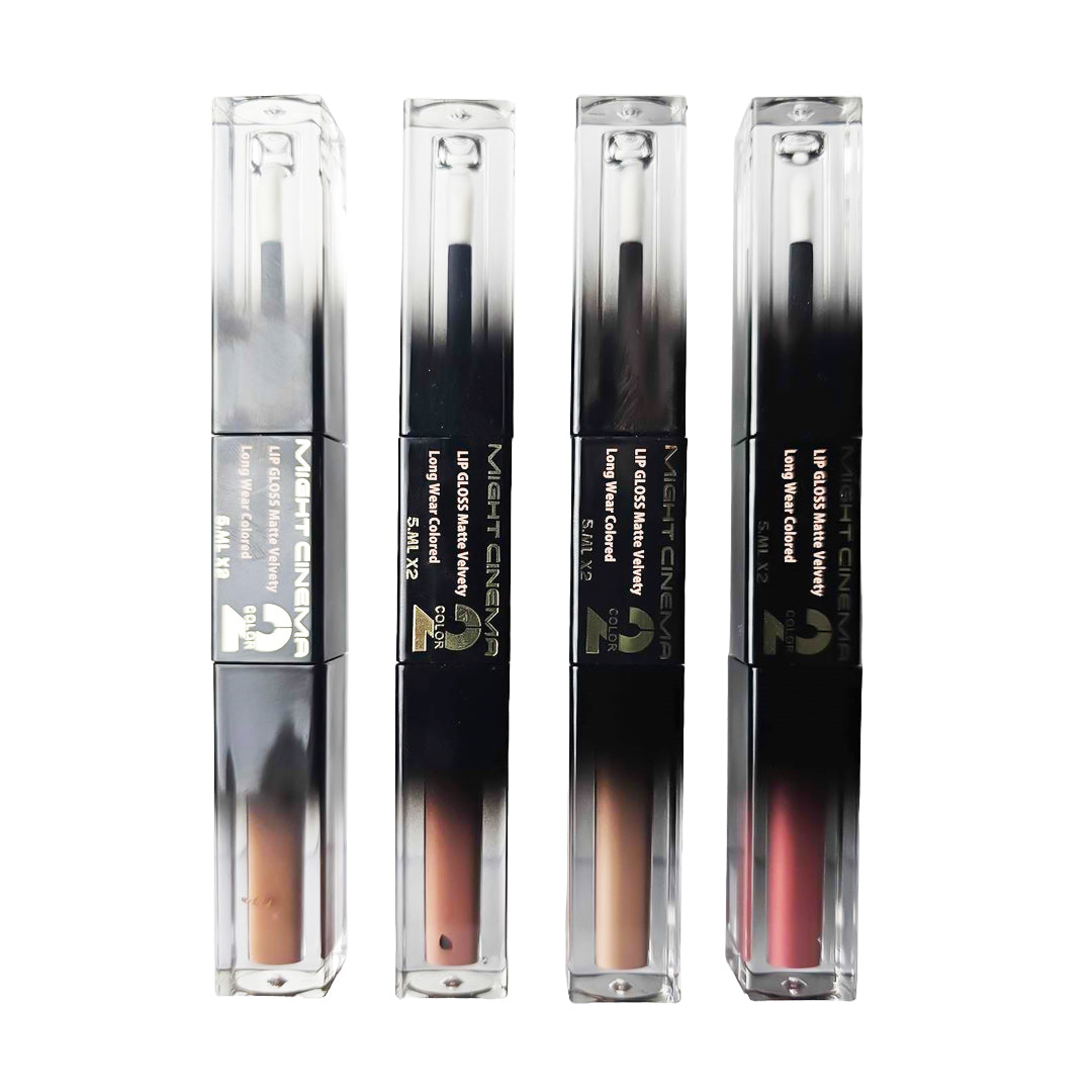 Might Cinema Long Wear Colored Lip Gloss Matte&Gloss ( 4Colors ) Set : C