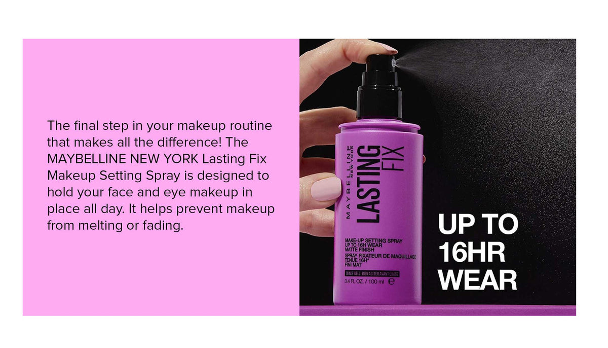 Maybelline New York Facestudio Lasting Fix Makeup Setting Spray, Matte Finish,100ML