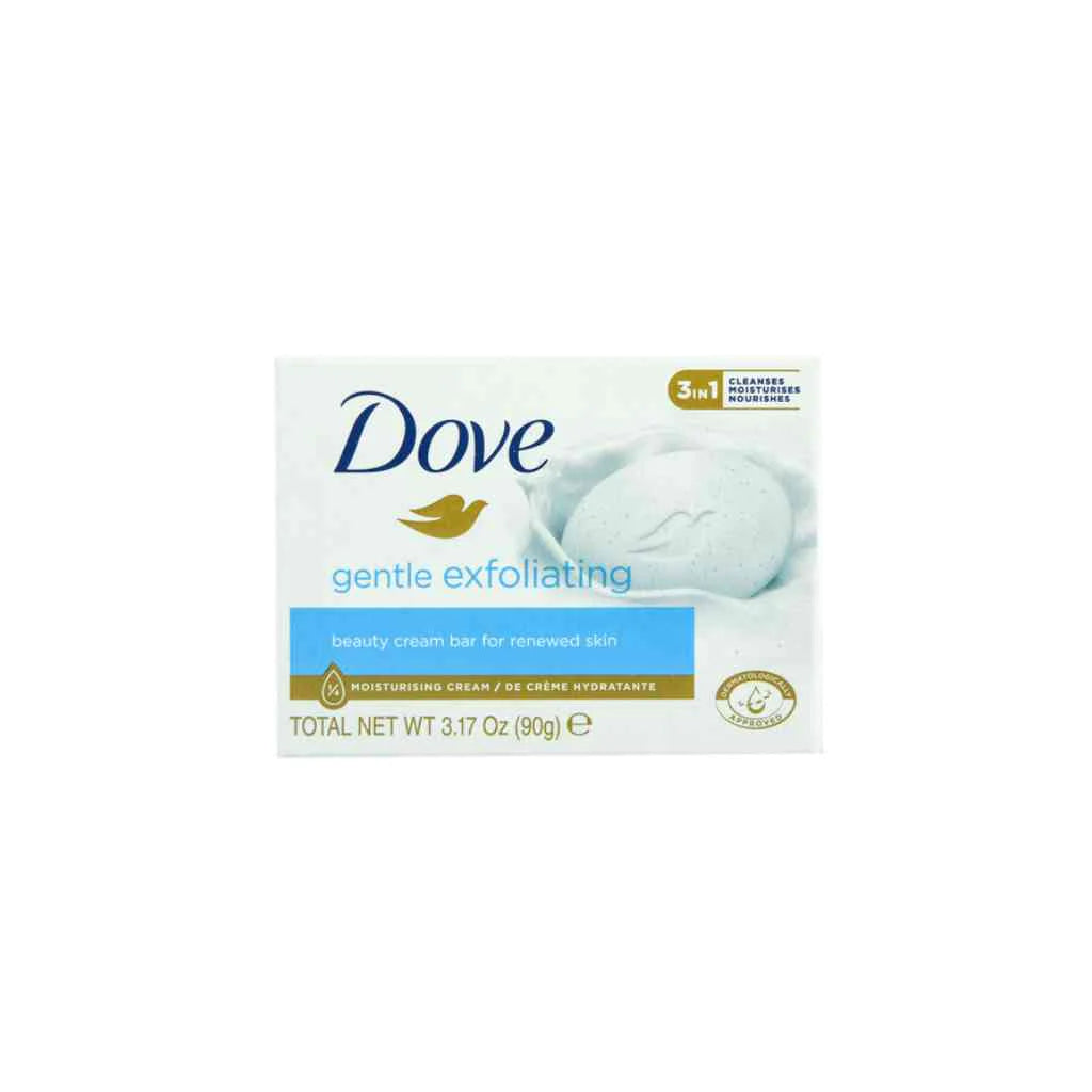 Dove Soap Bar Gentle Exfoliating Beauty Cream Bar for Renewed Skin-90gm