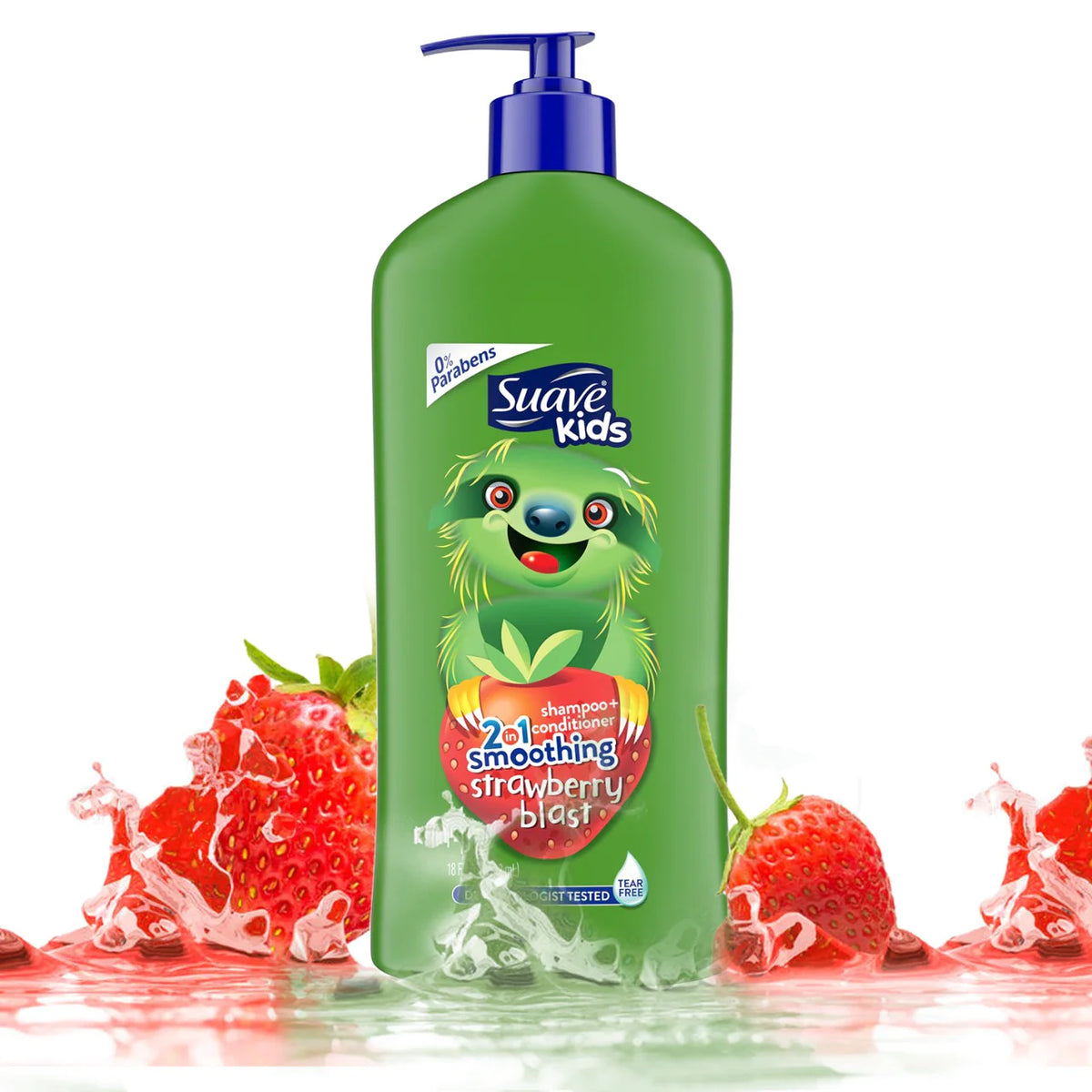 Suave Kids 2in1 Shampoo & Conditioner Smoothing Strawberry Blast-532ml