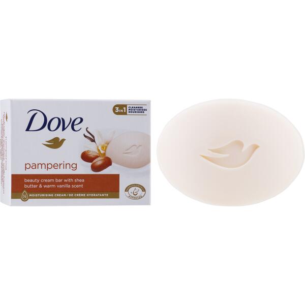 Dove Pampering Beauty Cream Bar with Shea Butter & Warm Vanilla Scent -90 g