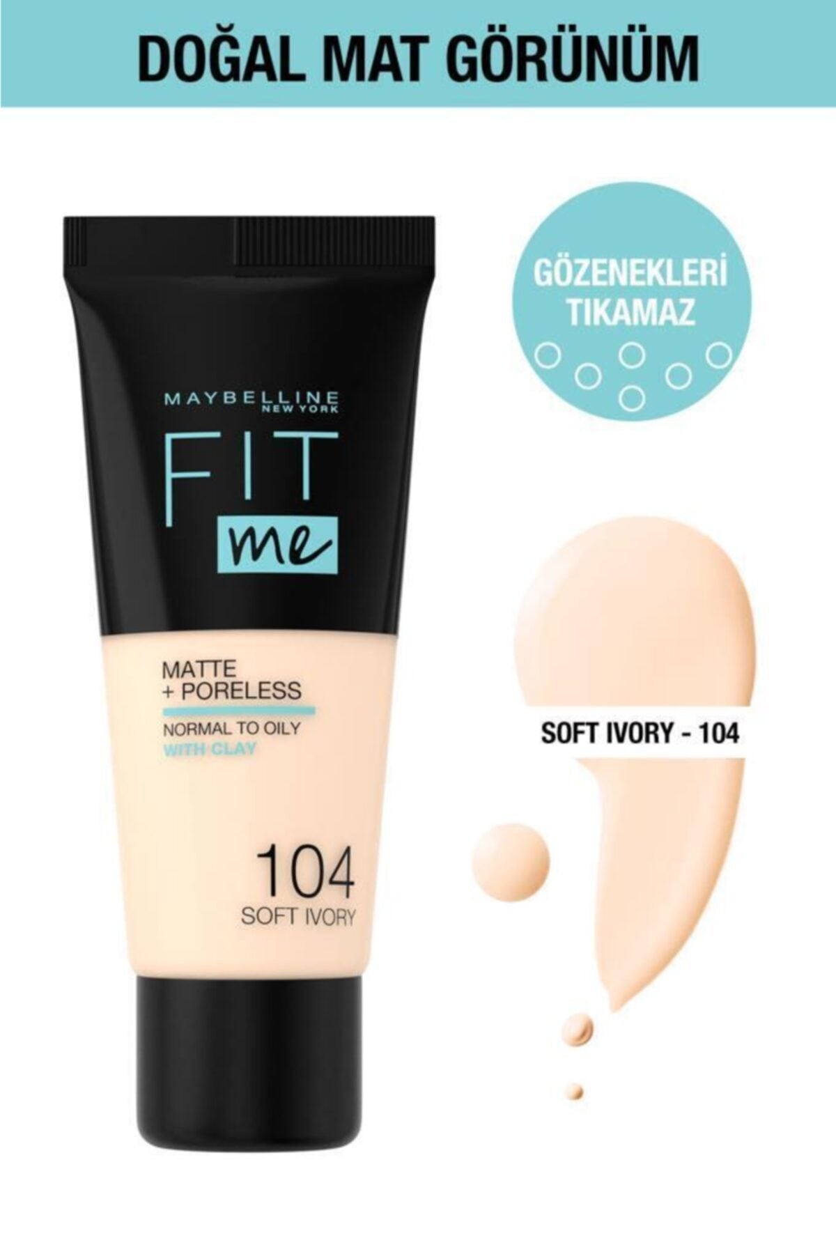 Maybelline Fit Me Matte Foundation - No : 104