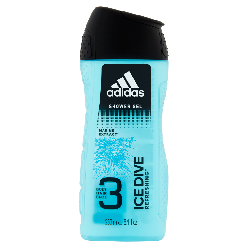 Adidas Ice Dive 3 in 1 Body, Hair , Face Shower Gel, 250ml