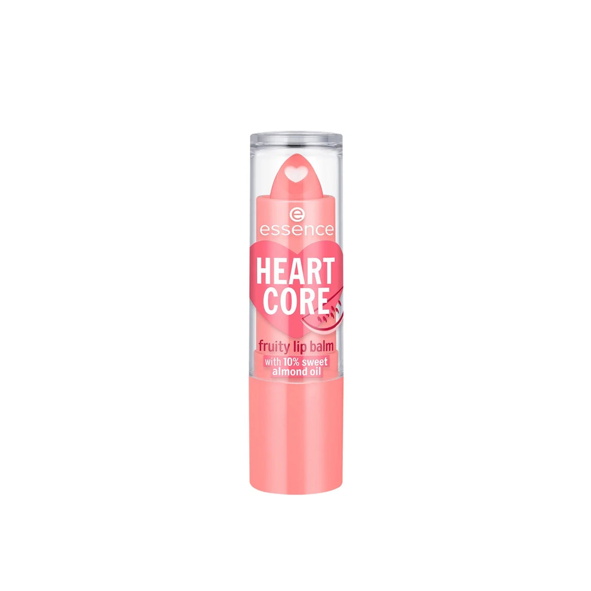 Essence Heart Core Fruity Lip Balm With 10% Sweet Almond Oil