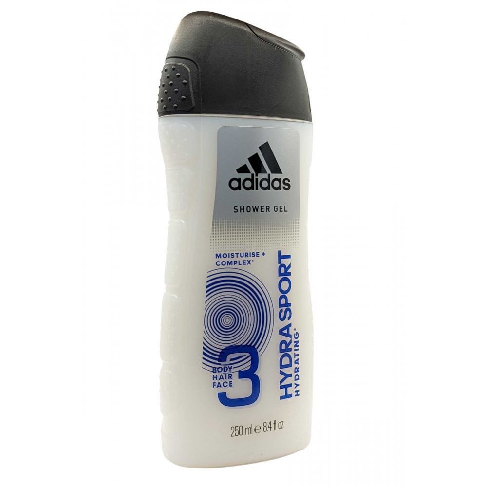 Adidas Hydra Sport Shower Gel for Men, 3 in 1 Body , Hair , Face - 250ml