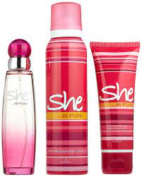 Hunca She Is Fun Gift Sets For Women With Perfume/ Deodorant & Body Lotion