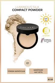 Note Luminous Silk Compact Powder 01 - Beige