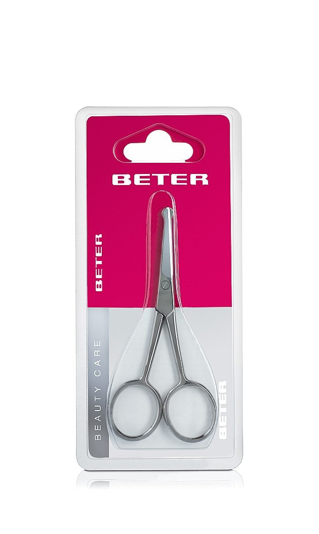 Beter Curved Manicure Nail Scissors, Stain Steel - بيتر مقص من الاستانلس لتزيين الأطفال والرجال والعناية بالأنف والأذنيين