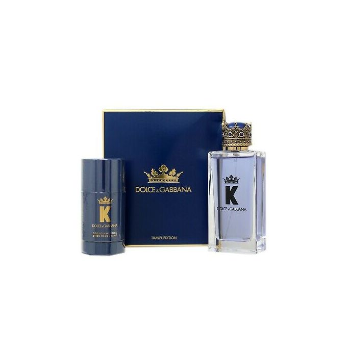 Dolce & Gabbana K For Men 100ml - EDP + Stick Deodorant 75g Travel Set