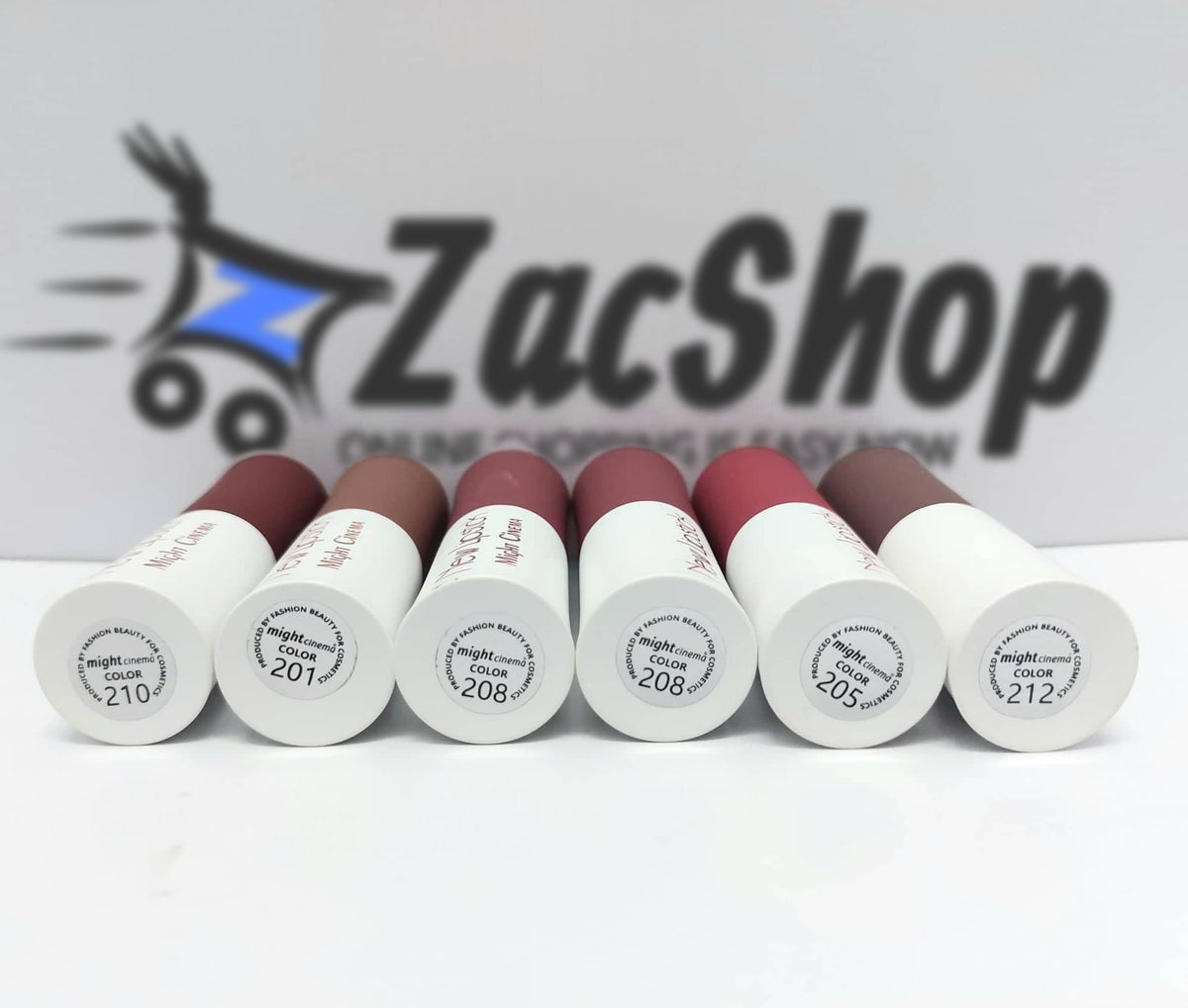 Matte Lipstick Long Lasting Waterproof Lipstick by Might Cinema - 6 Pcs - A