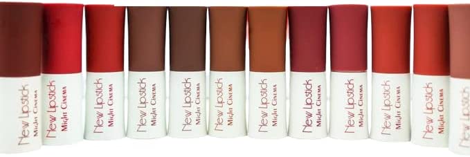 Might Cinema Matte Lipstick Long Lasting Waterproof - 12 Pcs