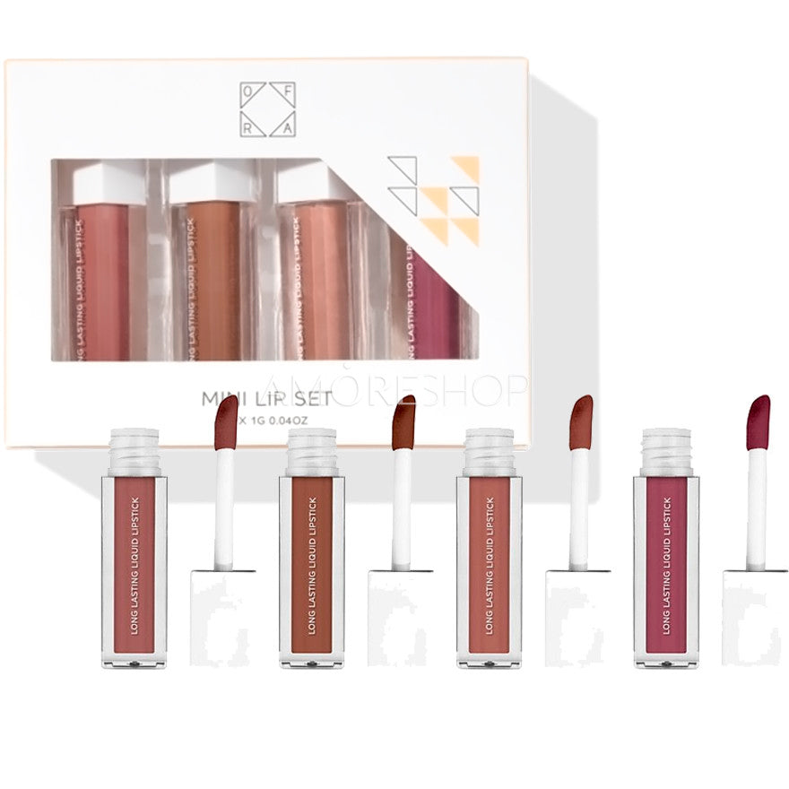 OFRA Long Lasting Liquid Mini Lip Set - Everyday Nudes