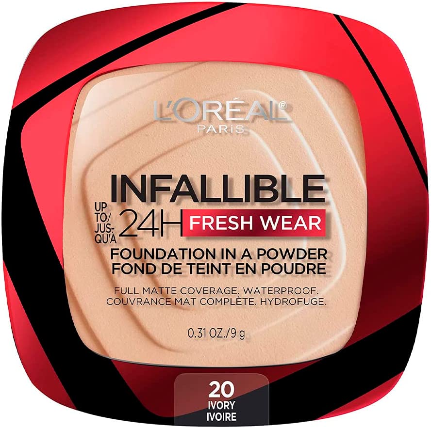 L'OREAL PARIS, Infaillible 24H Fresh Wear Foundation in a powder, 020 Ivoire Ivory