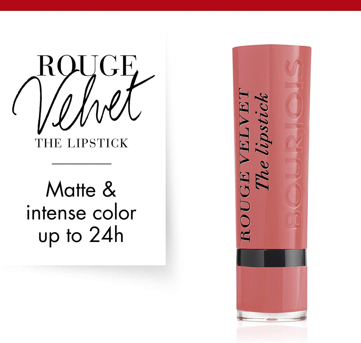 Bourjois Rouge Velvet The Lipstick, 02. Flaming Rose