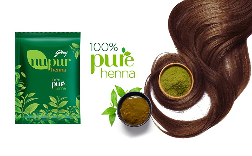 Godrej Nupur 100  Pure Henna Hair Colour  Mehendi Price  Buy Online at  202 in India