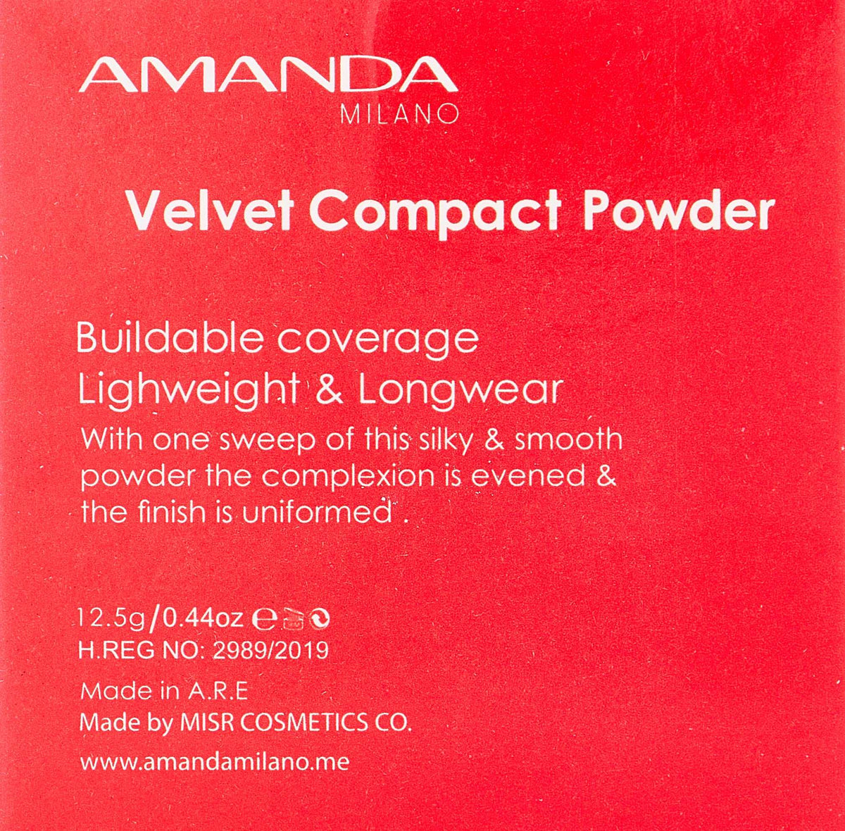 Amanda Milano Velvet Compact Powder - No : 18