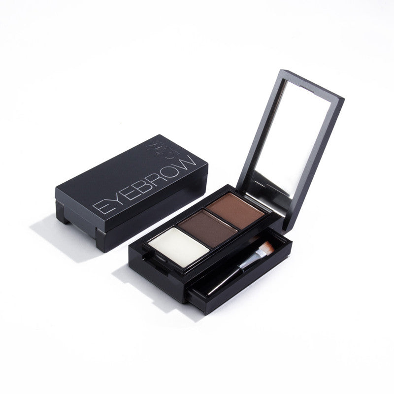 M N Eyebrow Powder With Brush - Brown