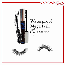 Amanda Mascara Mega Lash Waterproof - Black