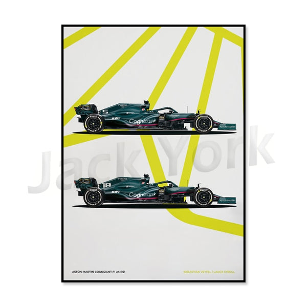 Posters and Prints Racing Car Gift Wall Art Canvas Painting Nordic Wall Pictures For Living Room Home Decor GURUDECO