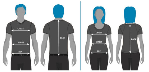 Size guide for Helite equestrian airbag zip in 2
