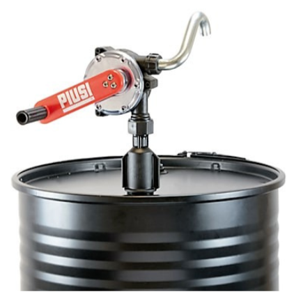 Piusi rotary hand drum pump bare for oil and diesel 38 litres per 100 revolutions
