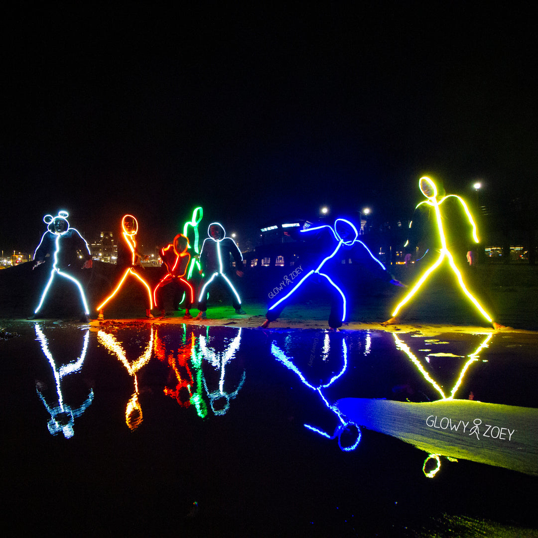 Color Changeable light Stick Figure Kit by Glowy