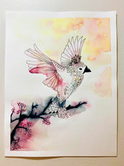 Watercolour Broken Wing