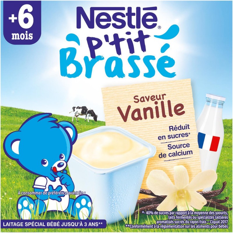 Nestle P Tit Brasse Vanille Des 6 Mois 4x100g