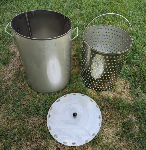 Crab Bushel Basket with Lid