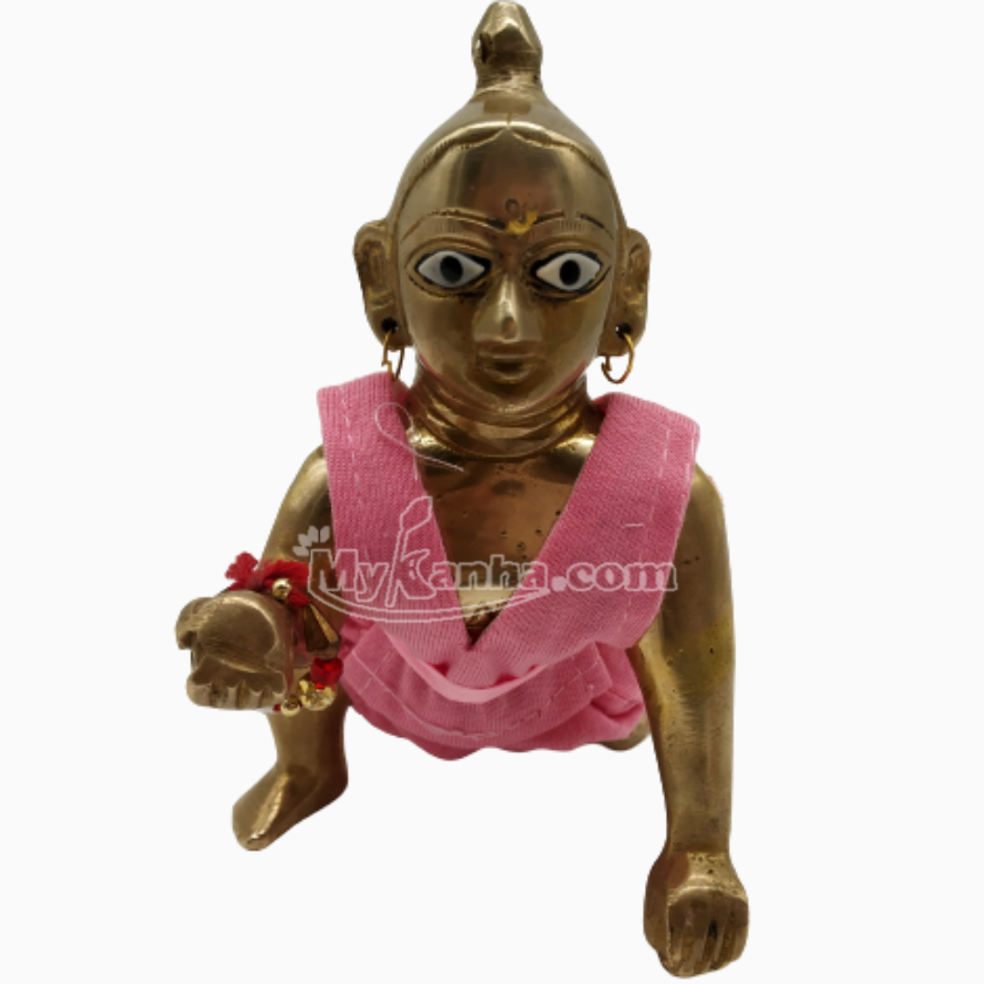 Heavy Golden Dress For Laddu Gopal Ji – Laddu Gopal Dress