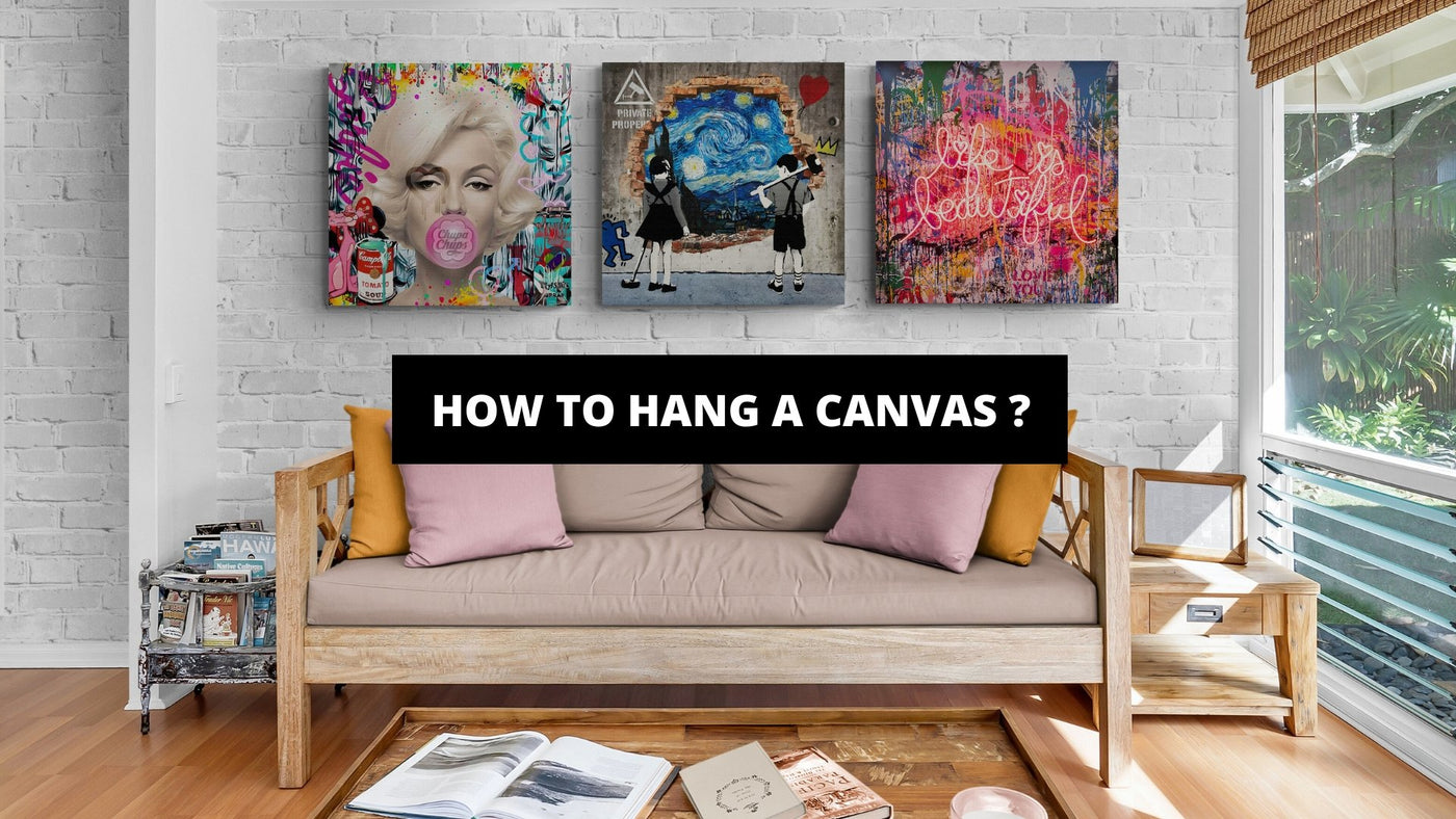 How to Hang Flat Canvas ? The Trendy Art