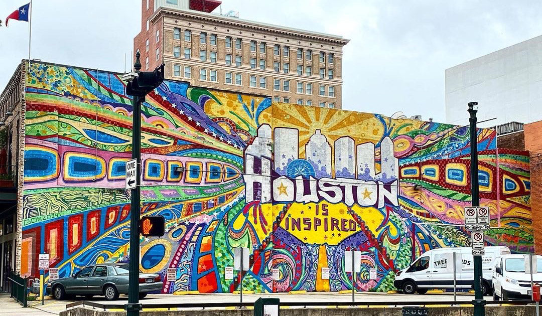 Houston is inspired Graffiti Mural