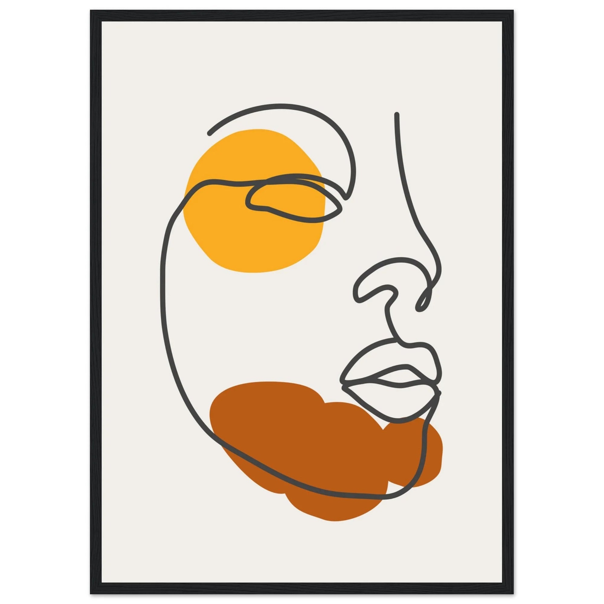 abstract face drawing