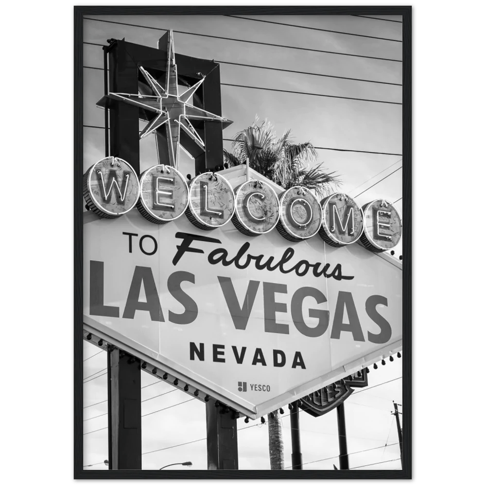 Las Vegas Welcome Sign Wall Decal - Iconic Retro Vegas Vibes