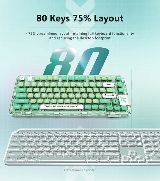 Gamakay GK75 75 percent layout mechanical keyboard