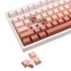 Gamakay 123 Keys Pink Gradient Keycaps Set, OEM Profile Side Hot-Stamping PBT Keycap Set Suitable for 61/68/75/80/84/87/98/104/108 Layout Mechanical Gaming Keyboard (Pink Gradient Theme)