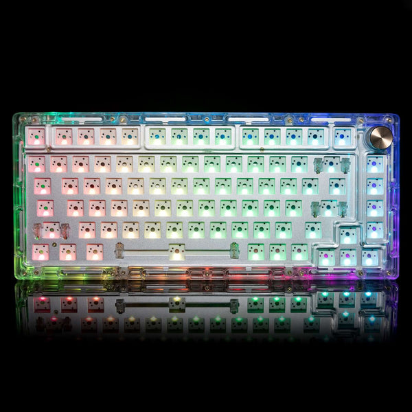 The SN75 75% Mechanical keyboard kit-Barebone-crystal base