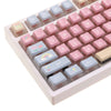 Gamakay 138 Keys Rainbow Keycaps Side Transparent, OEM Profile PBT PC Five-Sided Thermal Sublimation Keycap for LK67 TK75 /87/98/104/108 Layout Mechanical Gaming Keyboard 