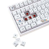 Gamakay 132 Keys White Lovely Radish Dog Keycaps Set