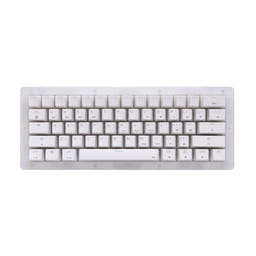 GamaKay K61 Pro 60% Mechanical Keyboard as variant: Gateron Brown Switch / White Pudding Keycaps