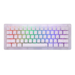 GamaKay K61 Pro 60% Mechanical Keyboard as variant: Gateron Red Switch / White Pudding Keycaps