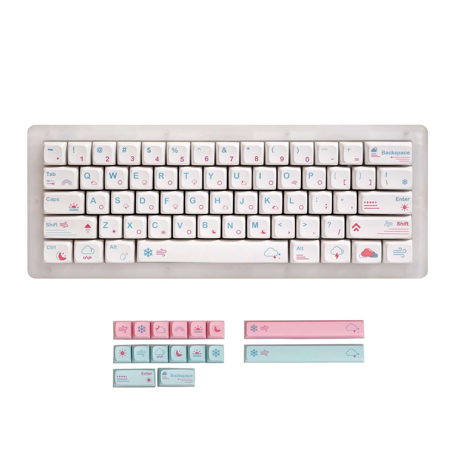 Gamakay K61 pro 60% arcylic base gasket mout mechanical keyboard